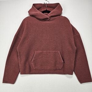 Roots Terry Knit Oversized Kangaroo Hoodie Size XS
